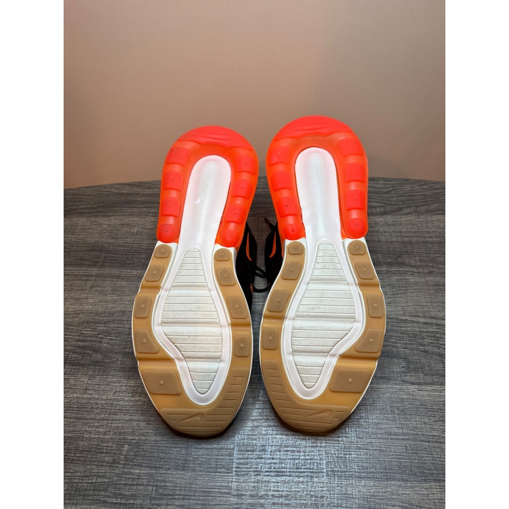 Nike Air Max 270 Mens Sneakers Black Total Orange AH8050-008 Running Shoes - Picture 5 of 5